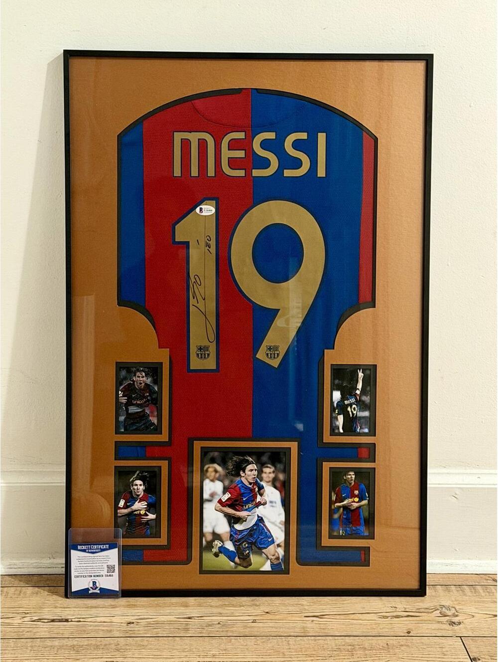 Lionel Messi Hand Signed Barcelona Jersey Beckett COA